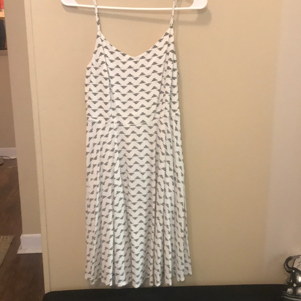 Black and white patterned summer dress